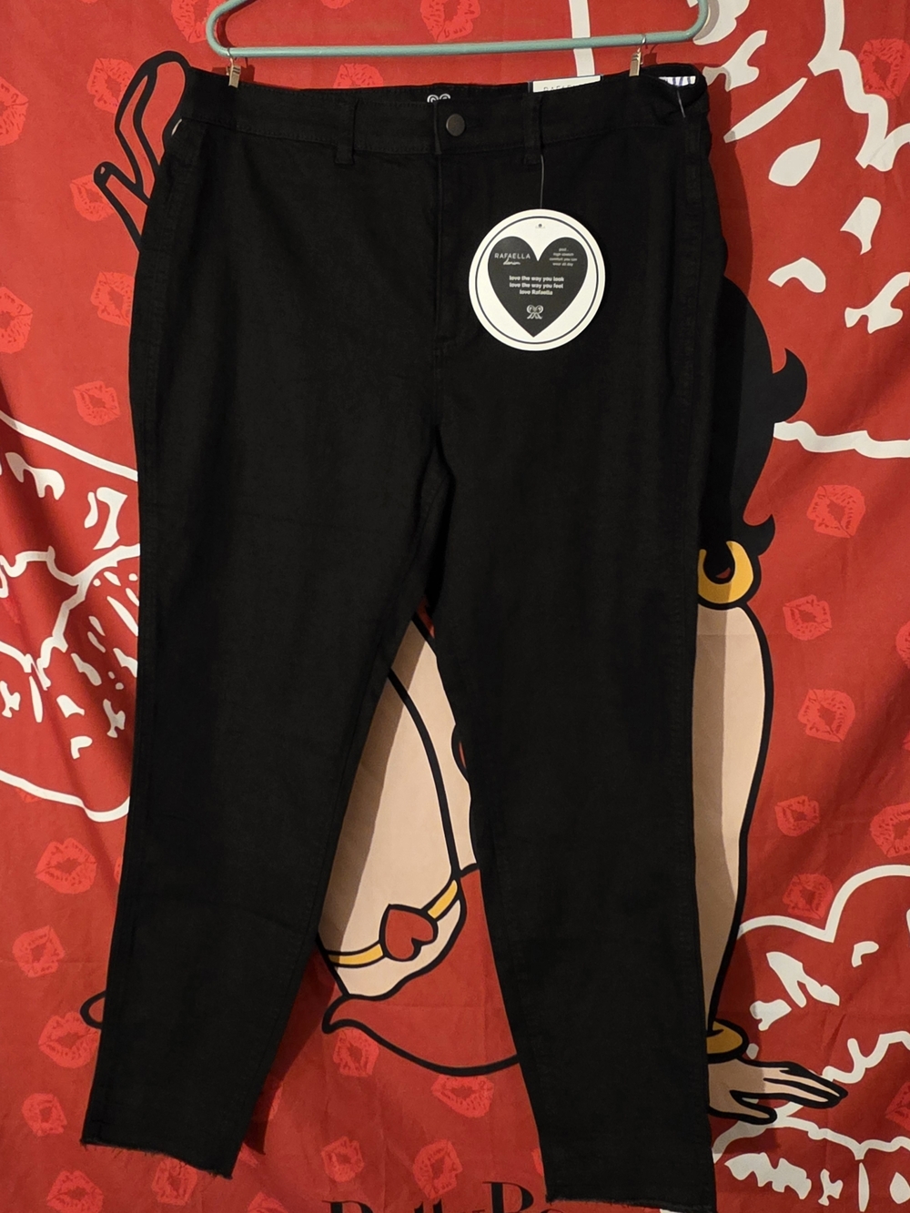 NWT Rafaella Women’s Size 16 Black Skinny Denim Jeans